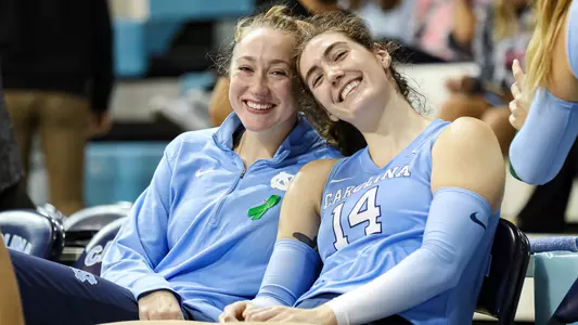 Emily Zinger & Kaya MerklerUniversity of North Carolina Volleyball v Florida StateCarmichael ArenaChapel Hill, NCSunday, October 2, 2022