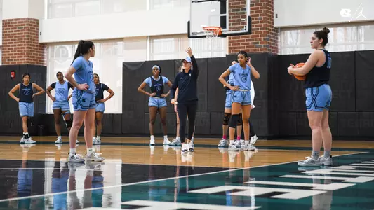 UNC WBB practice in Charlotte