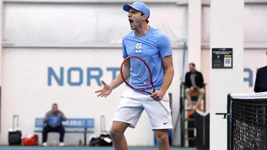 Brian Cernoch University of North Carolina Men's Tennis v South Carolina Cone-Kenfield Tennis Center Chapel Hill, NC Sunday, February 13, 2022