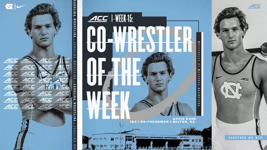Gavin Kane ACC Co-Wrestler of the Week