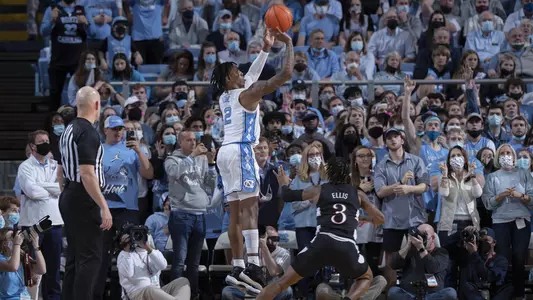 Caleb Love University of North Carolina Basketball v Louisville Dean E. Smith Center Chapel Hill, NC Monday, February 21, 2022
