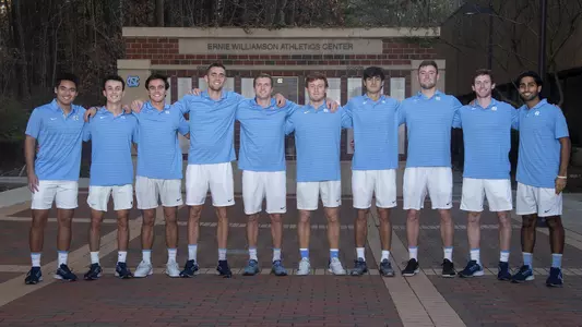 2022 men’s tennis team University of North Carolina Men's Tennis Media & Communications Center Chapel Hill, NC Tuesday, February 15, 2022
