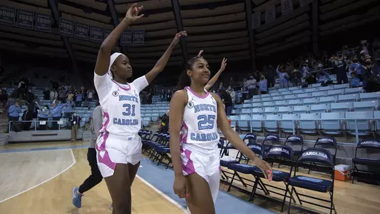 Anya Poole, Deja Kelly
University of North Carolina Women's Basketball v Miami
Carmichael Arena
Chapel Hill, NC
Sunday, February 6, 2022