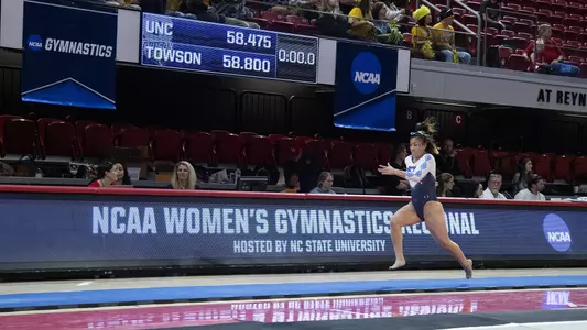 Emery Summey vault University of North Carolina Gymnastics v Towson NCAA Regionals Reynolds Coliseum Raleigh, NC Wednesday, March 30, 2022