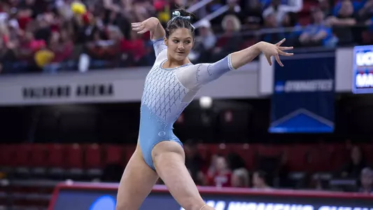 Julia Knower
floor exercise
University of North Carolina Gymnastics
v UCLA, Michigan, Maryland
NCAA Regionals
Reynolds Coliseum
Raleigh, NC
Thursday, March 31, 2022
