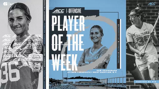 Sam Geiersbach ACC Offensive Player of the Week graphic