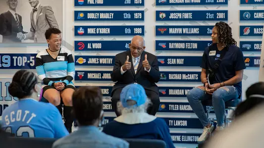 Synthia Scott Kearney, Reggie McAfee and Skyy Howard during the Trailblazers panel discussion.