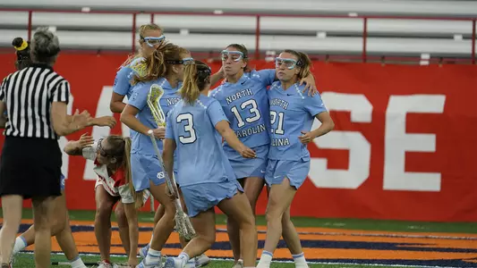 huddle celebration at Syracuse