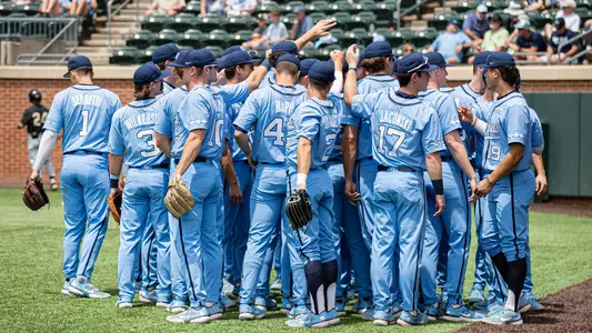 UNC Baseball Huddle