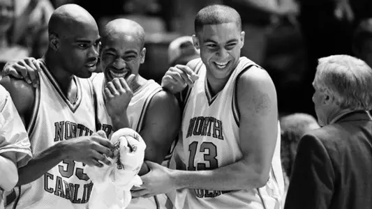 Antawn Jamison, Vince Carter & Ademola Okulaja