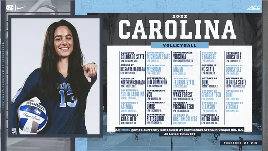 Volleyball Schedule Graphic