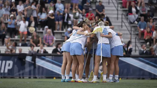 huddle
University of North Carolina Women's Lacrosse
v Northwestern
NCAA Semifinal
Johns Hopkins University
Homewood Field
Baltimore, MD
Friday, May 27, 2022