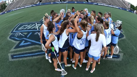 huddle University of North Carolina Women's Lacrossepractice Johns Hopkins University Homewood Field Baltimore, MD Saturday, May 28, 2022