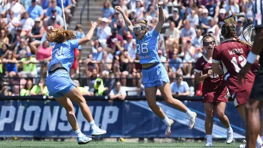 Sam Geiersbach, Andie Aldave University of North Carolina Women's Lacrosse v Boston CollegeNational FinalJohns Hopkins UniversityHomewood FieldBaltimore, MDSunday, May 29, 2022