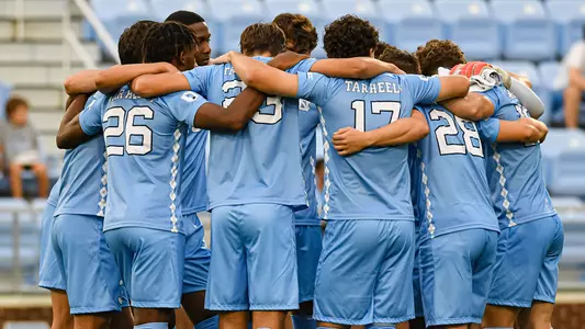 Men's Soccer Huddle