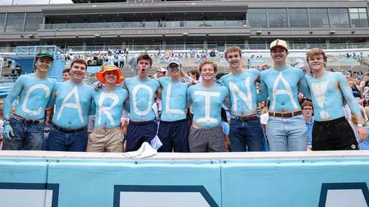 UNC fans in the student section.