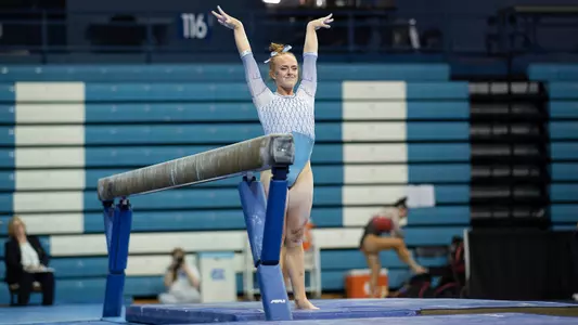 Jamie Shearer
balance beam
University of North Carolina Gymnastics v North Carolina State University
Carmichael Arena
Chapel Hill, NC
Monday, January 9, 2023