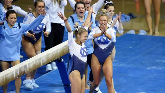 Elizabeth Culton 
balance beam 
University of North Carolina Gymnastics v Yale, University of Wisconsin-Stout 
Carmichael Arena 
Chapel Hill, NC 
Monday, January 23, 2023
