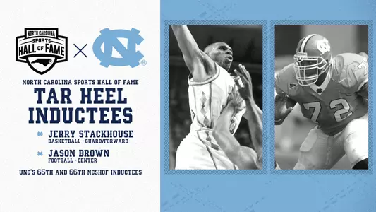 Jerry Stackhouse, Jason Brown NC Sports Hall of Fame graphic