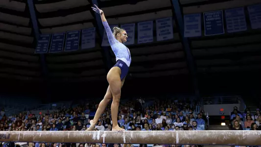 Hallie Thompson 
balance beam 
University of North Carolina Gymnastics v George Washington 
Carmichael Arena 
Chapel Hill, NC 
Saturday, January 28, 2023