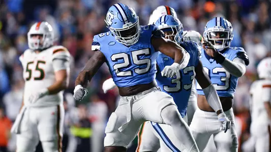 Kaimon Rucker 
University of North Carolina Football v Miami 
Kenan Stadium 
Chapel Hill, NC