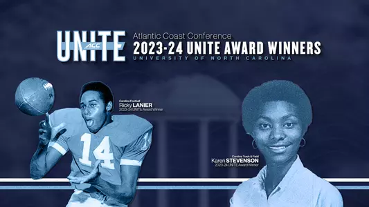 ACC UNITE winners graphic 2023 Ricky Lanier, Karen Stevenson