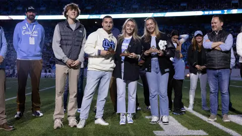 Chris Gray, Jamie Ortega, Erin Matson
Patterson Medal
University of North Carolina Football v Virginia
Kenan Stadium
Chapel Hill, NC
Saturday, October 21, 2023