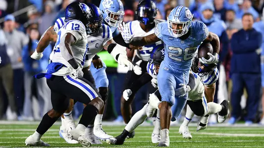 Omarion Hampton
University of North Carolina Football v Duke
Kenan Stadium
Chapel Hill, NC
Saturday, November 11, 2023