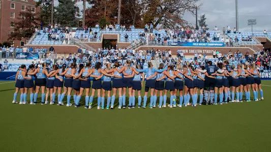 UNC sings the alma mater after defeating Virginia.