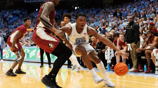 North Carolina Tar Heels on December 2, 2023, at Dean Smith Center in Chapel Hill, North Carolina.