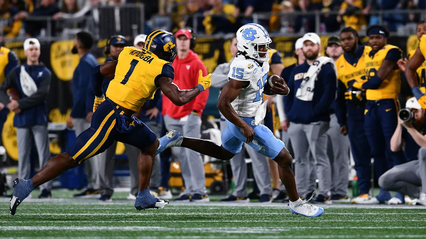 Conner Harrell University of North Carolina Football v West Virginia Duke’s Mayo Bowl Bank of America Stadium Charlotte, NC Wednesday, December 27, 2023