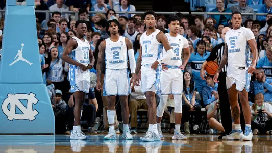 D'Marco Dunn, Caleb Love, Leaky Black, Puff Johnson, Armando Bacot
University of North Carolina Basketball v Miami
Dean E. Smith Center
Chapel Hill, NC
Monday, February 13, 2023