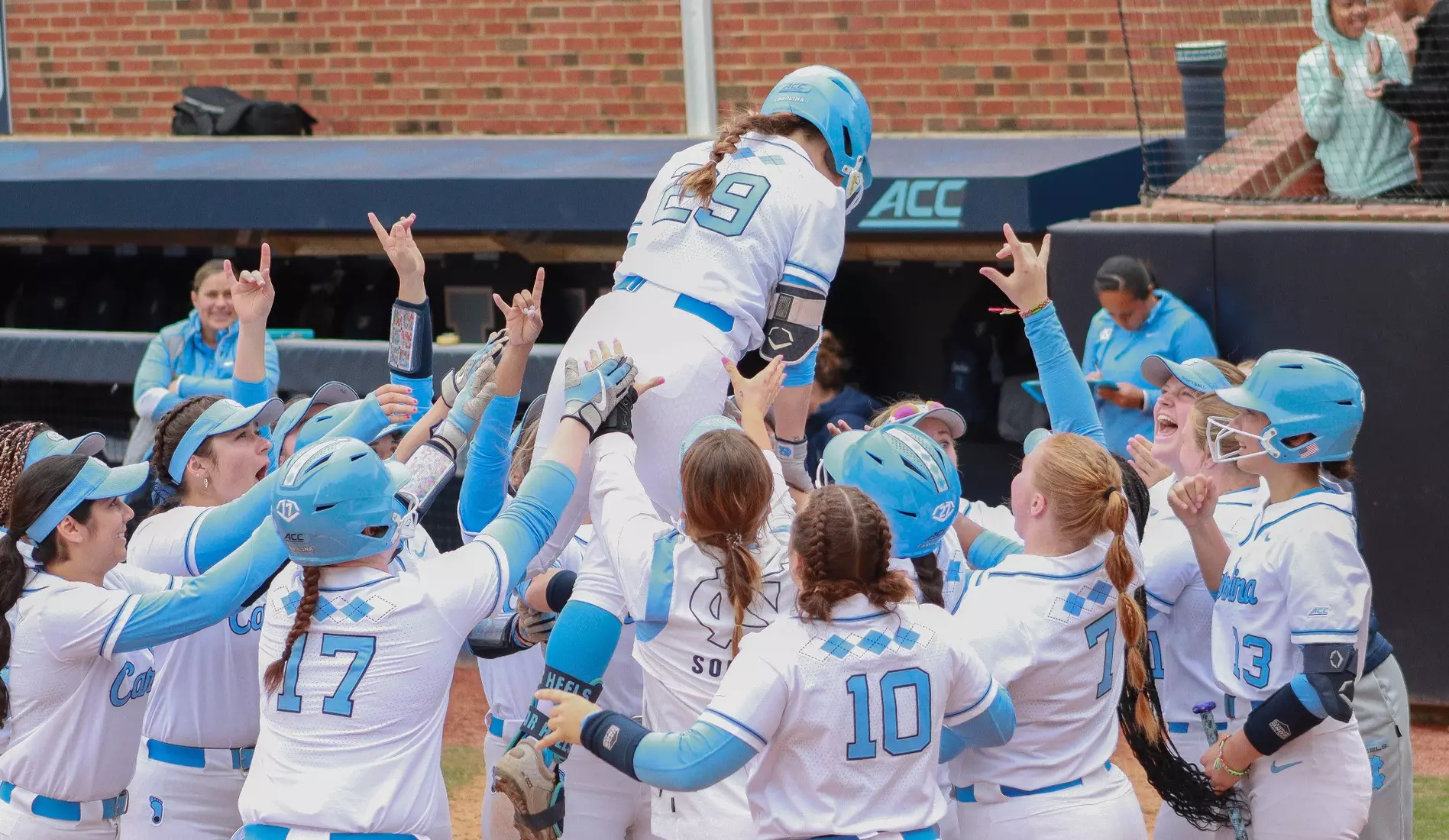 Abby Settlemyre Home Run Celebration