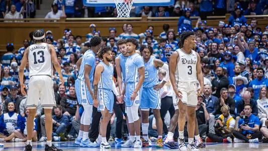 huddle at Duke