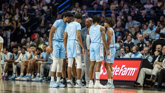 huddle at Wake Forest