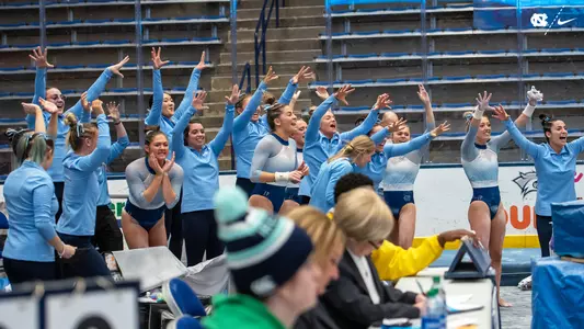 gymnastics team celebration 2023 eagl championships