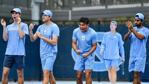 Chris Li, Celebration
University of North Carolina Men’s Tennis v NC State
Cone-Kenfield Tennis Center
Chapel Hill, NC
Friday, March 31, 2023