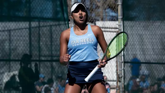 Anika Yarlagadda 
University of North Carolina Women's Tennis v Notre Dame 
Chapel Tenis Club 
Chapel Hill, NC 
Sunday, March 5, 2023
