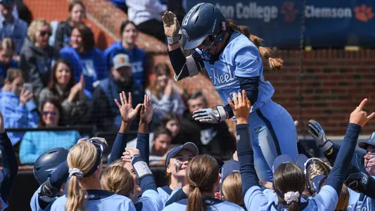 Abby Settlemyre, Celebration 
University of North Carolina Softballl v Duke 
Anderson Softball Stadium
Chapel Hill, NC 
Saturday, March 18, 2023