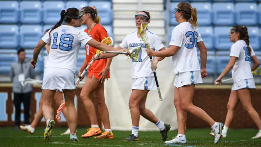 Women's Lacrosse Celebration vs. Clemson 3.26.23