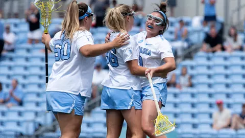 Nicole Humphrey, Caroline Godine, Melissa Sconone
University of North Carolina Women's Lacrosse v Richmond
NCAA Tournament
Dorrance Field
Chapel Hill, NC
Sunday, May 14, 2023