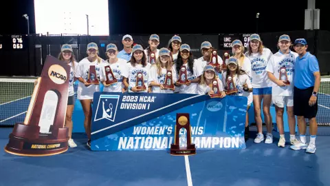 W Tennis national champions trophy
University of North Carolina Women's Tennis v North Carolina State
NCAA Finals
USTA National Campus
Orlando, FL
Saturday May 20, 2023