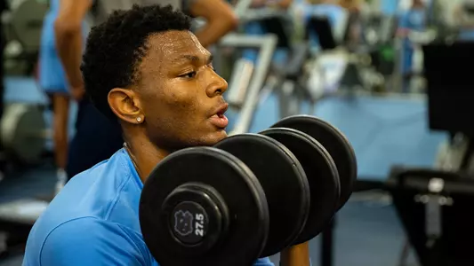 Jalen Washington weight room 2023