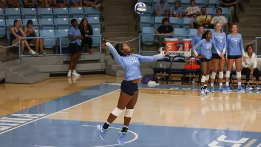 Emani' Foster 
University of North Carolina Volleyball Blue and White Scrimmage 
Carmichael Arena 
Chapel Hill, NC 
Friday, August 18, 2023
