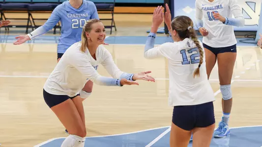 Zoe Behrendt & Anita Babic 
University of North Carolina Volleyball Blue and White Scrimmage 
Carmichael Arena 
Chapel Hill, NC 
Friday, August 18, 2023