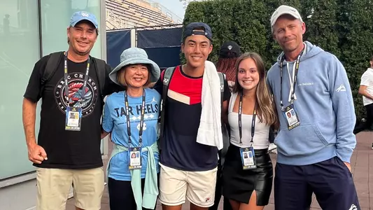 Rinky Hijikata with family & Tripp Phillips, 2023 US Open