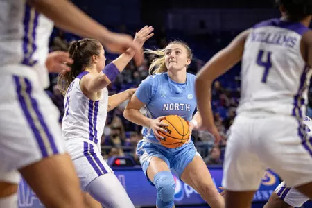 Alyssa Ustby    
University of North Carolina Women’s Basketball v JMU
Atlantic Union Bank Center
Harrison, VA
Sunday, November 20, 2020