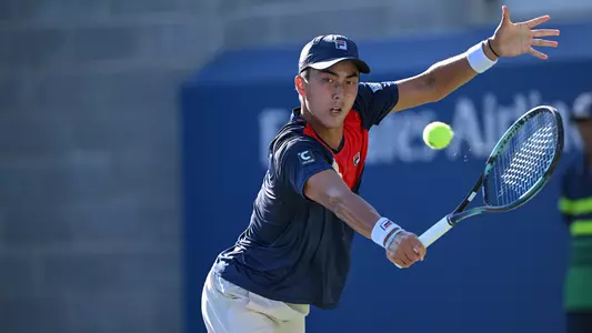 Rinky Hijikata in action during a men's singles match at the 2023 US Open, Friday, Sep. 1, 2023 in Flushing, NY. (Pete Staples/USTA)