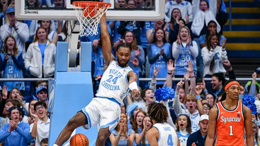 Jae’Lyn Withers                     
University of North Carolina Men’s Basketball v Syracuse  
Dean E. Smith Center 
Chapel Hill, NC  
Saturday, January 13, 2024