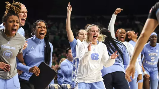 UNC bench at Notre Dame